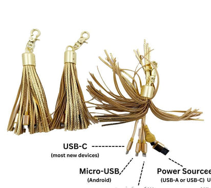 The Zennith™ S/3 Universal Charging Tassels for Apple & Android
